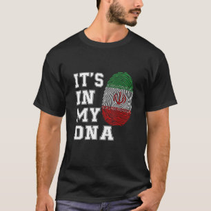 Camiseta Está no meu DNA Irã Bandeira Orgulhosa Irã