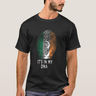 Camiseta Está no meu DNA Irish Roots Ireland Flag