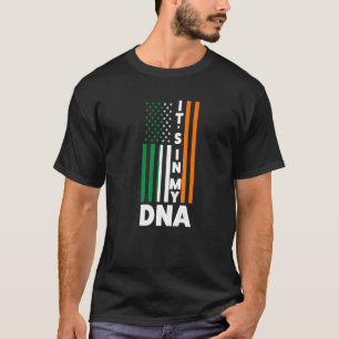 Camiseta Está no meu Dna Irland Irish Flag