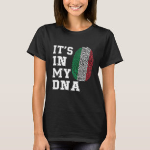 Camiseta Está no meu DNA italiano Orgulhoso Bandeira Itália