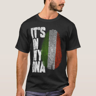 Camiseta Está no meu DNA italiano Orgulhoso Bandeira Itália