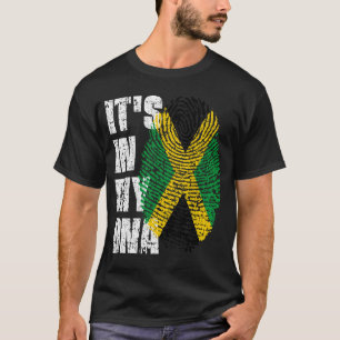 Camiseta Está no meu DNA, Jamaica Flag Boy Gift
