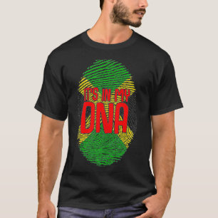 Camiseta Está no meu DNA Jamaica Genetic Jamaican Roots Pri