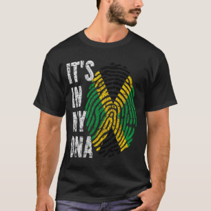 Camiseta ESTÁ NO MEU DNA, Jamaica Sinalizador Homens Mulher
