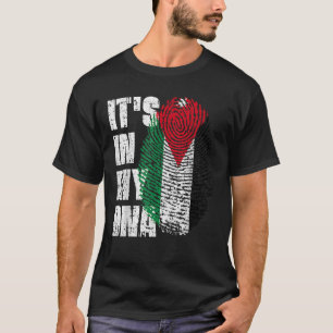 Camiseta Está no meu DNA Jordan Flag Jordanian T Shirt