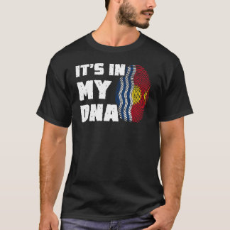 Camiseta Está no meu DNA Kiribati Sinalizador Homens Imprim
