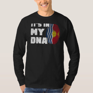 Camiseta Está no meu DNA Kiribati Sinalizador Homens Imprim