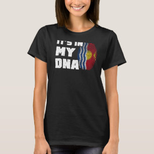 Camiseta Está no meu DNA Kiribati Sinalizador Homens Imprim