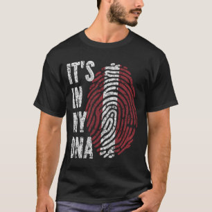 Camiseta Está no meu DNA, latvia Flag Men Mulheres Crianças