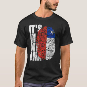 Camiseta Está no meu DNA, Legal hispânico chileno.