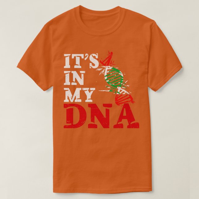 Camiseta Está no meu DNA Líbano (Frente do Design)