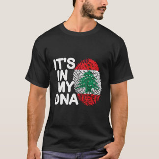 Camiseta Está No Meu Dna Líbano Bandeira Libanês Raízes Lib