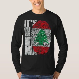 Camiseta Está no meu DNA Líbano Gráfico para homens mulhere