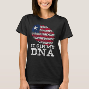 Camiseta Está no meu DNA, Libéria Genes Genes Vintage