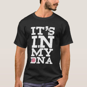 Camiseta Está No Meu Dna Libéria, Líbios, Homens De Bandeir