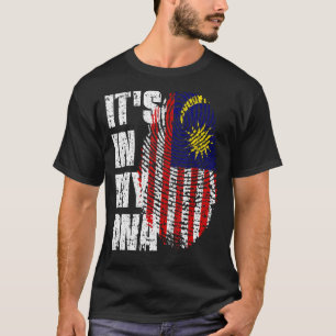 Camiseta Está No Meu Dna Malásia Bandeira Malaio