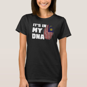 Camiseta Está no meu DNA Malásia Sinalizador Homens Impress