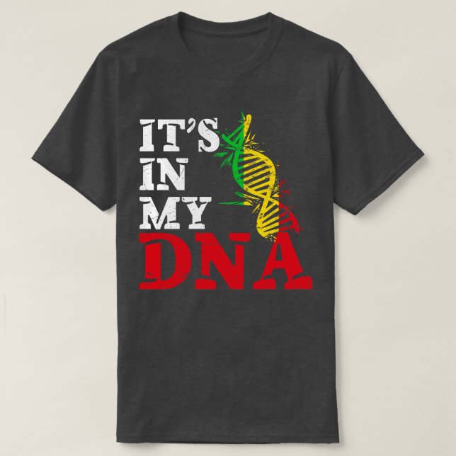 Camiseta Está no meu DNA Mali (Frente do Design)