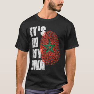Camiseta ESTÁ NO MEU DNA Marrocos Flag