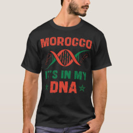 Camiseta Está no meu DNA marroquino Presente Africano Moori