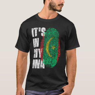 Camiseta Está No Meu Dna Mauritânia Bandeira Mauritana