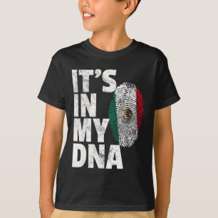 Camiseta Está no meu Dna Mexicano Bandeira Cinco de Mayo G