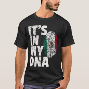 Camiseta Está no meu Dna Mexicano Bandeira Cinco de Mayo G