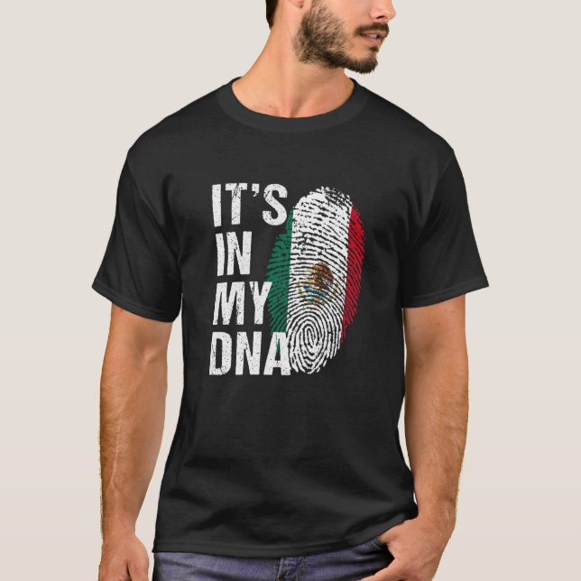 Camiseta Está no meu DNA mexicano Orgulho mexicano... mulhe (Frente)