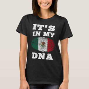 Camiseta Está no meu DNA México, Bandeira mexicana