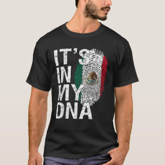 Camiseta Está no meu DNA México Patriota Mexicano Orgulhoso