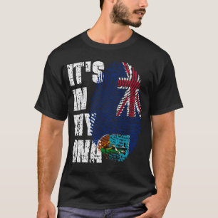 Camiseta Está no meu DNA "Montserrat Flag Boy"