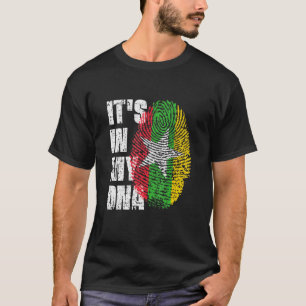 Camiseta Está No Meu Dna Myanmar Bandeira Burmese