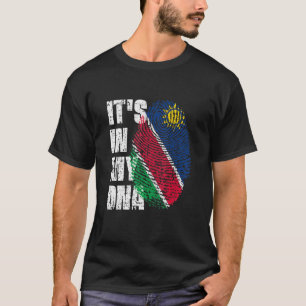 Camiseta Está No Meu Dna Namíbia Sinalizador Namibiano 1