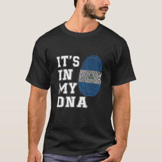 Camiseta Está no meu DNA Nicarágua Orgulhosa Bandeira Nicar