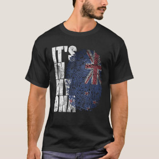 Camiseta Está no meu DNA Nova Zelândia Maori Kiwi Gifts Hak