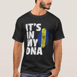 Camiseta Está No Meu Dna Orgulho Da Bandeira De Barbados Pa