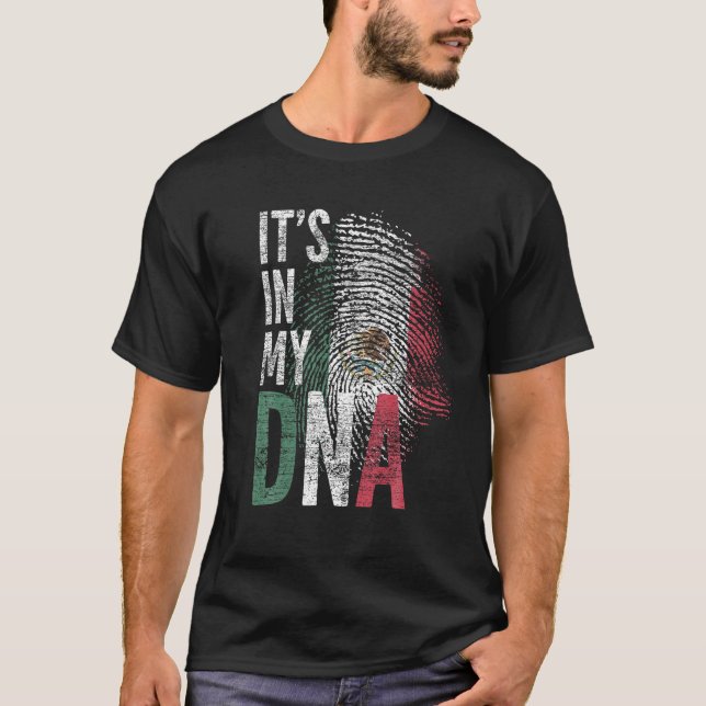 Camiseta Está no meu DNA, Orgulho de Cultura Hispânica, Ban (Frente)