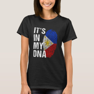 Camiseta Está no Meu DNA orgulho filipino filipina filipin