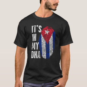 Camiseta Está No Meu Dna, Orgulhosamente Cubana, Herita Neg