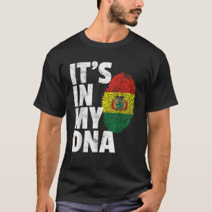 Camiseta Está no meu DNA, os homens bolivianos, homens mulh