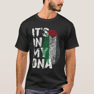Camiseta Está no meu DNA Palestina Vintage Flag