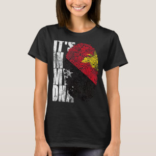 Camiseta Está no meu Dna Papua Nova Guiné Impressão Papua N