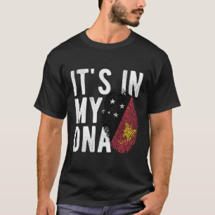 Camiseta Está No Meu Dna Papua Nova Guiné, Sinalizador Impr
