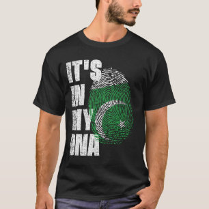 Camiseta ESTÁ NO MEU DNA Paquistão Flag
