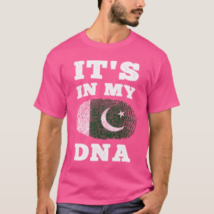 Camiseta Está no meu DNA Paquistão Flag Pakistani