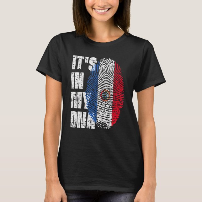 Camiseta Está no meu Dna Paraguai Bandeira Paraguai (Frente)