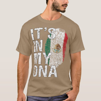 Camiseta Está no meu DNA Patriota Meicano Orgulhoso Hispâni