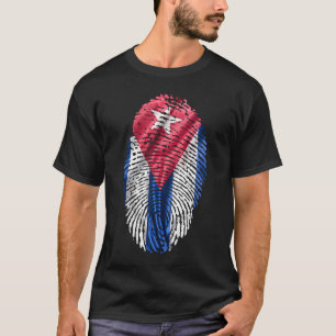 Camiseta Está no meu DNA Pavilhão Cubano Libre Libertad
