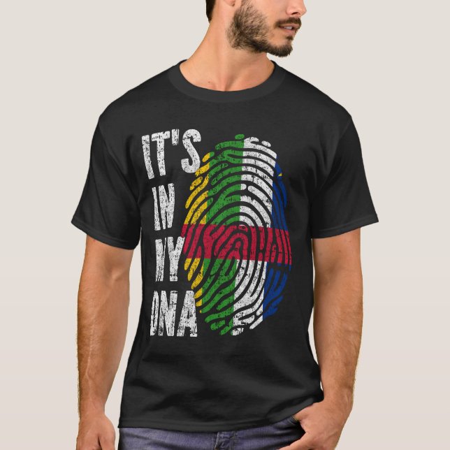 Camiseta ESTÁ NO MEU DNA, Pavilhão da República Centro-Afri (Frente)