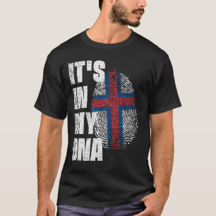 Camiseta ESTÁ NO MEU DNA - Pavilhão das Ilhas Faroé